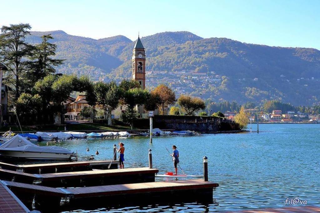Tresa Bay House - Lugano Lake ลาเวนา ปอนเต เตรซา ภายนอก รูปภาพ